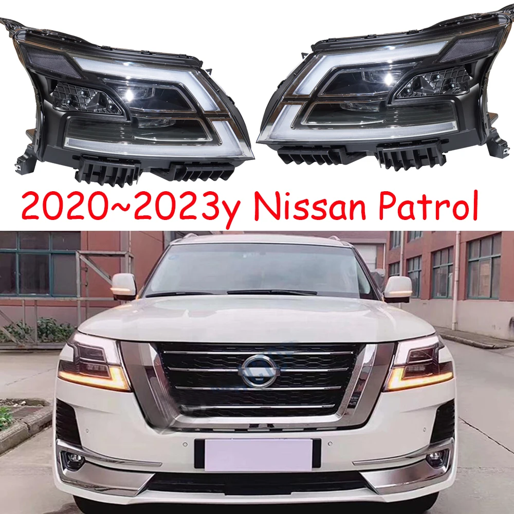 

Автомобильный бампер, фара для Nissan Patrol, светодиодная фара 2020 ~ 2023y, автомобильные аксессуары, фара для Nissan Patrol, противотуманная фара