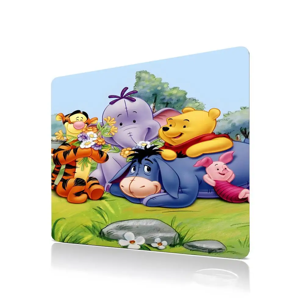 Disney Cartoon Winnie The Pooh Mouse Pad game e-sports universal desktop laptop simple office rubber small non-slip pad 450x400