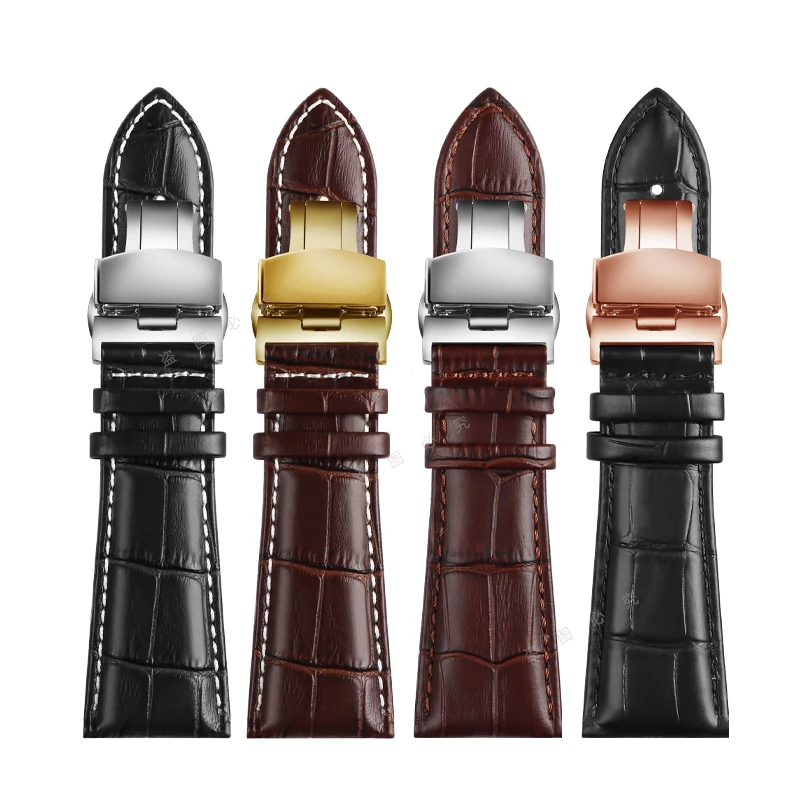 22mm 23mm 24mm 26mm 28mm leather strap Men's big width Watch Strap for Diesel watchband wristwatches band