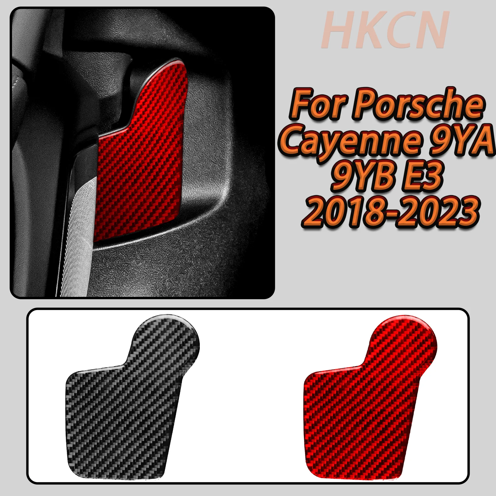 

For Porsche Cayenne E3 9YA 9YB 2018-2023 Car Hood Engine Hood Switch Panel Decorative Carbon Fiber Interior Trim Stickers