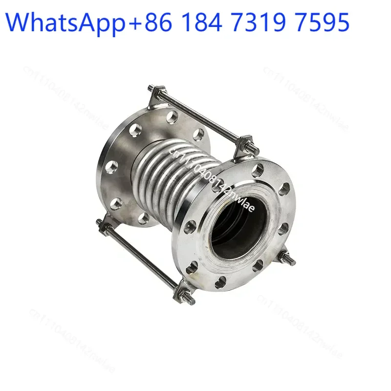 Stainless Steel Flanged Tie Rod Compensator Vacuum Bellows Expansion Joint DN50 65 80 100