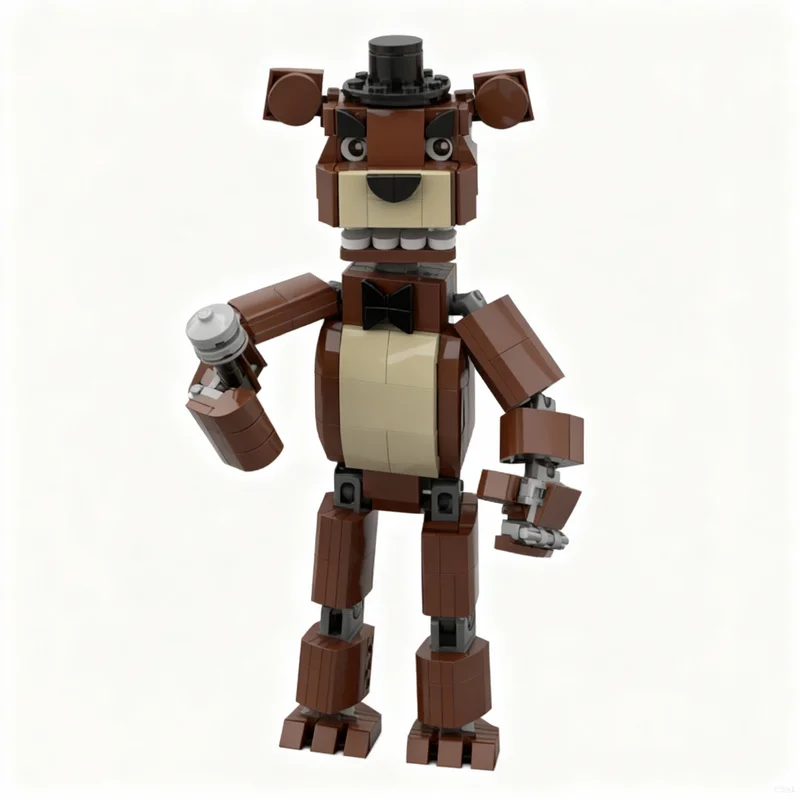 307pcs MOC Freddy Fazbear FNAF Model Bouwstenen Constructie DIY Speelgoed Kerstcadeaus Creatief Idee Onderwijs Kinderen Baksteen