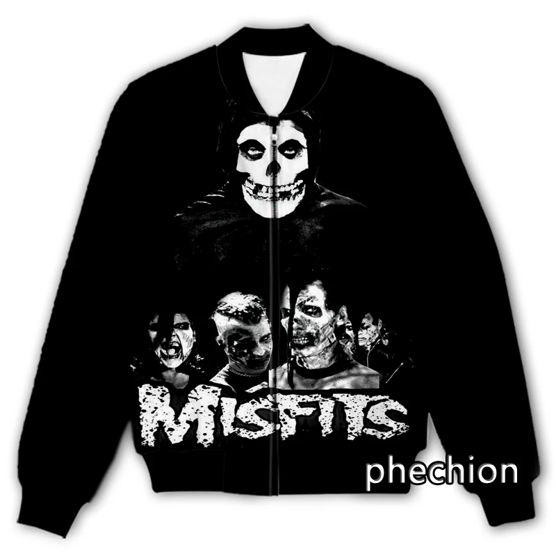 phechion New Fashion Men/Women Misfits 3D Print Casual Jacket Novelty Streetwear Men Loose Sporting Jacket K48