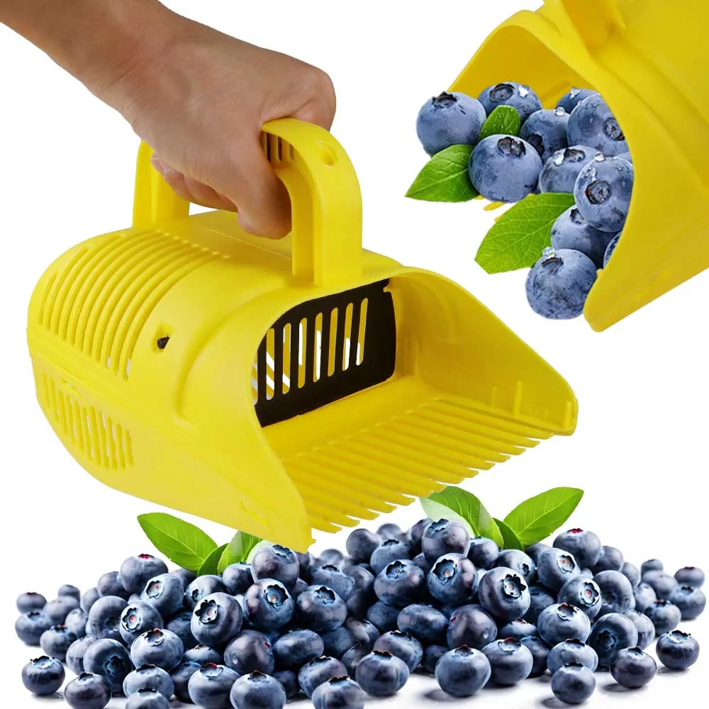 

1pc Handheld Portable Berry Blueberry Picker Plastic Comb Rakes Picking Collection Fruit Collecting Scoop Farm Orchard Harvester