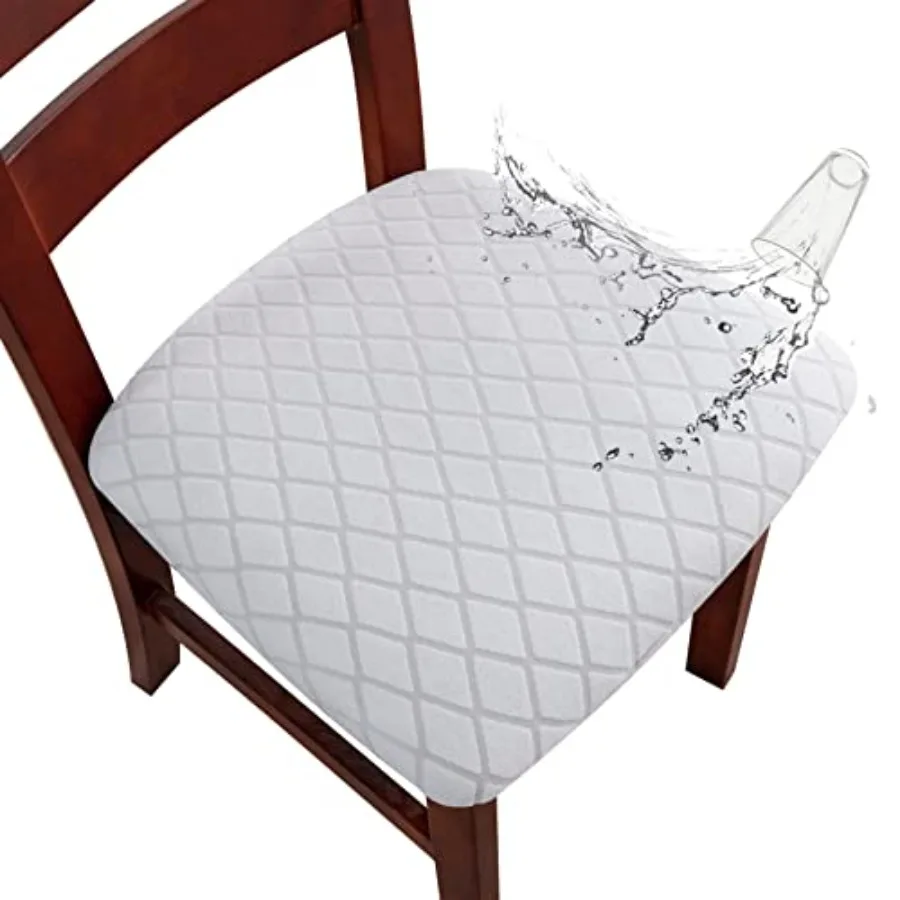 

Waterproof Seat Covers for Dining Room Chairs, Stretch Chair Covers Removable Washable Dinning Room Kitchen Chair Seat Cushion