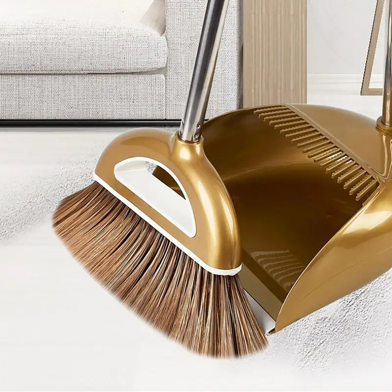 Practical Broom Suit Broom And Dustpan Set Soft Hair Multifunction With Long Handle Household Dustless Dustpan Cleaning Tool