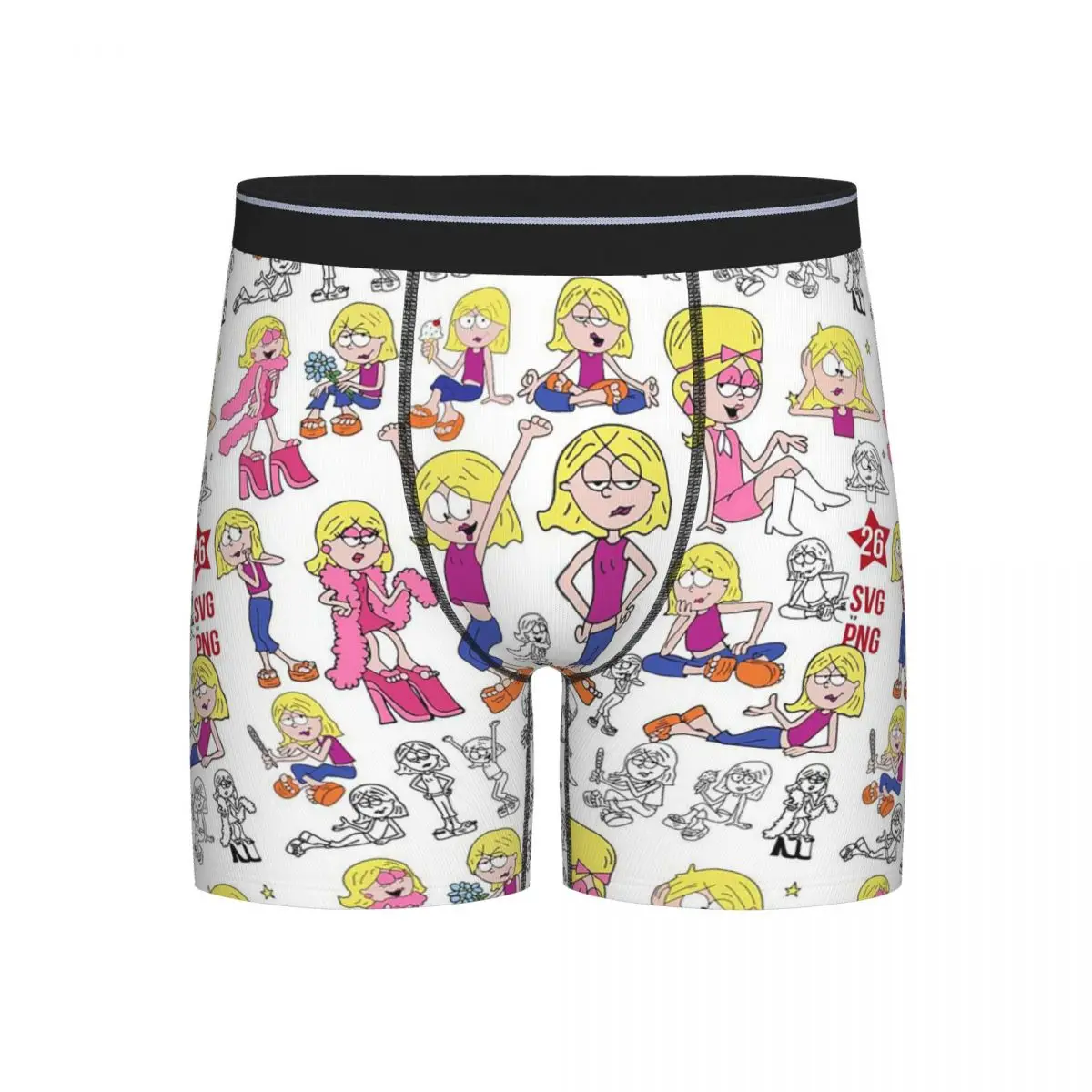 

Long Boxer Underpants Shorts Lizzie Mcguire Cartoon Panties Male Breathable Underwear for Homme Man Boyfriend Gift