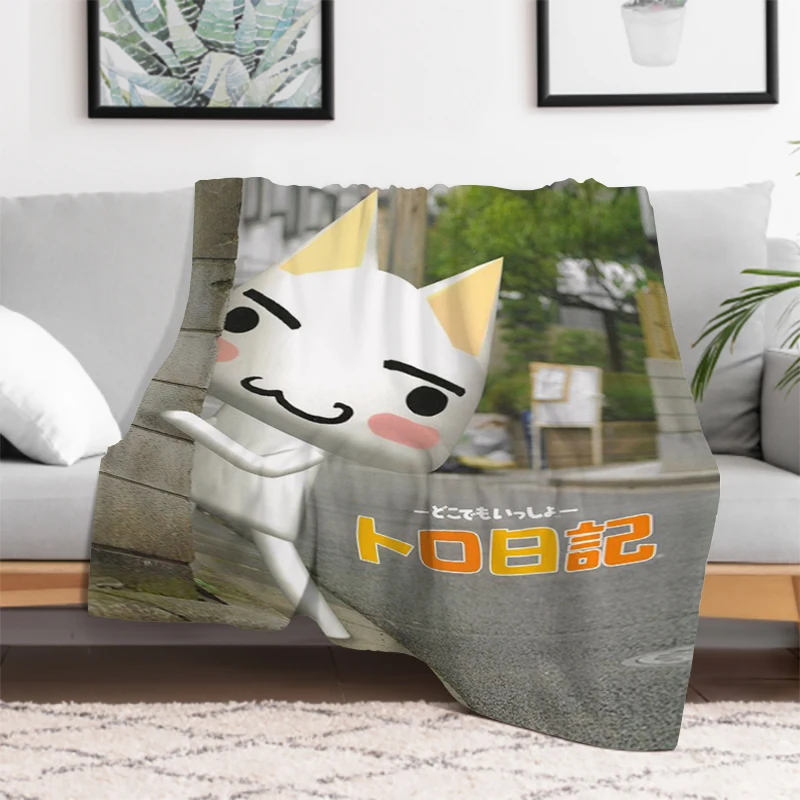 Inoue Toro CUTE Cat King Lid Custom Blanket Fluffy Sofa Quilt Bed Blankets & Throws Catnap Microfiber Bedding Knee Throw Fleece