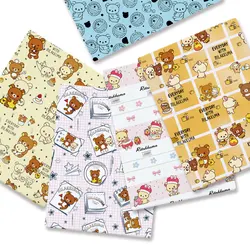 Hello Kitty 140x50CM Cartoon Polyester cotton fabric Patchwork Tissue Kid Home Textile Sewing Doll Dress Curtain cotton Fabric