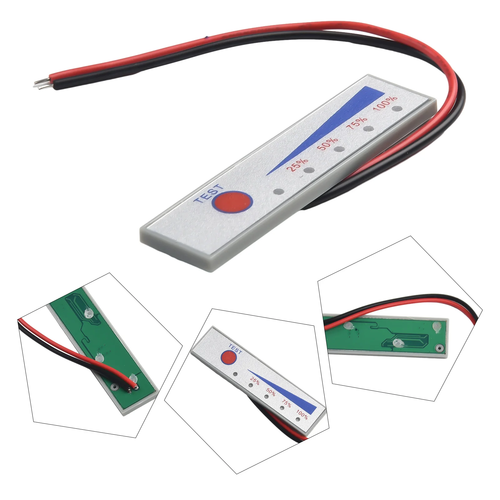 Battery Indicator Board Mini Portable Battery Check Voltage Capacity Indicator Tester for Li ion/Li polymer Batteries