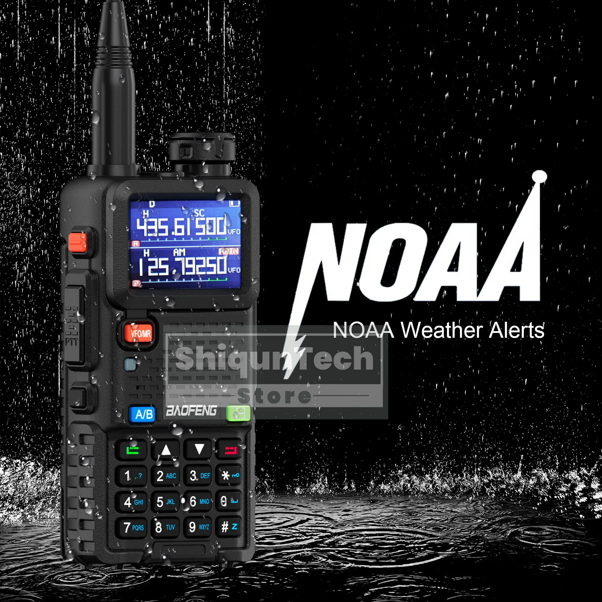 UV-5RM Baofeng اسلكية تخاطب Ture 10 واط راديو FM IC شهادة USB-C شحن عالية الطاقة 2500 مللي أمبير/3800 مللي أمبير/6800 مللي أمبير نسخة التردد #5