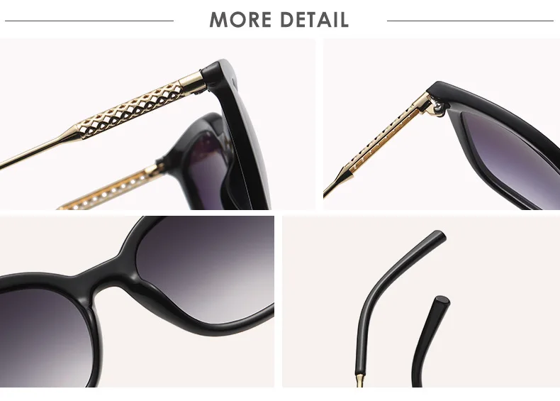 Klassische quadratische Sonnenbrille für Damen und Herren, Vintage-Sonnenbrille mit Legierungsrahmen, Retro-Trend, modischer Stil, Oculos De Sol 9169 – Detail 3