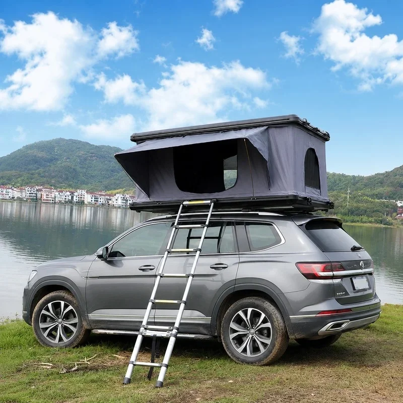 Sturdy Universal Aluminum Hard Shell Rooftop Tent 4 Season Waterproof for SUV Pickup Overland Camping