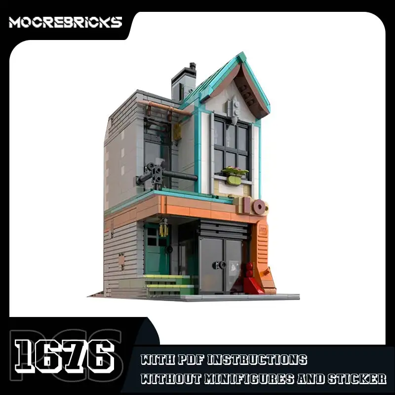 City Architecture House No.10 Landmark MOC Building Blocks Small Particle Assembly Model Brick Kit Puzzle Toys For Children Gift