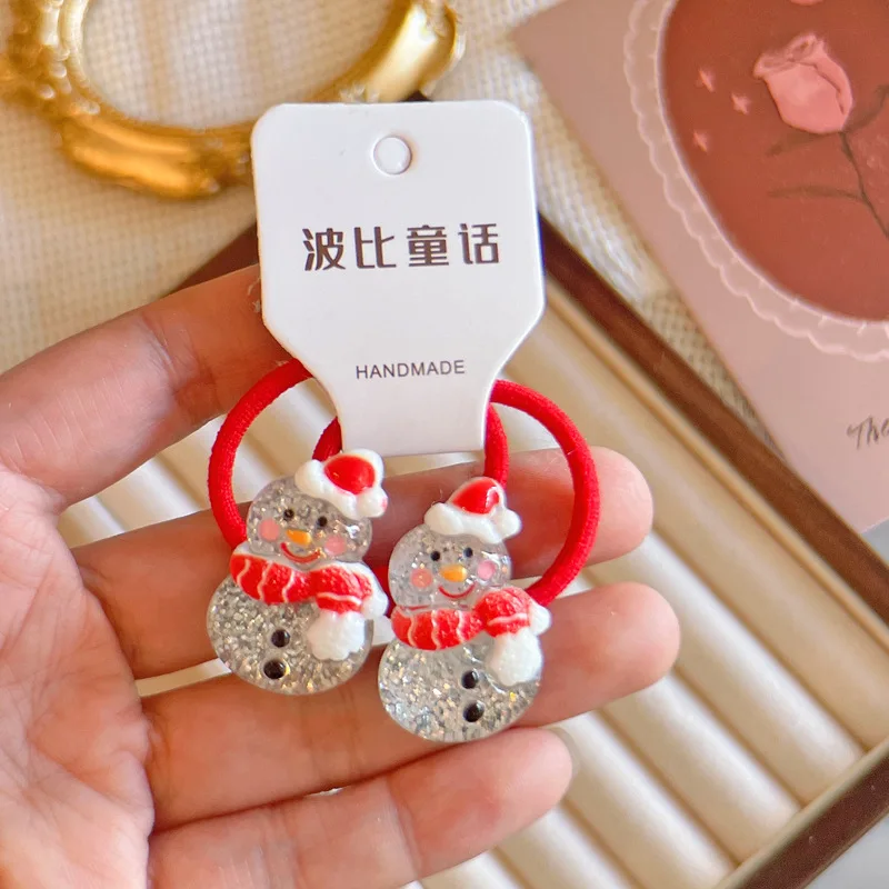 2025 Pinzas navideñas para el cabello, pinzas BB para niños pequeños, diseño de árbol de muñeco de nieve de Papá Noel, accesorios para el cabello, diademas festivas para bebés