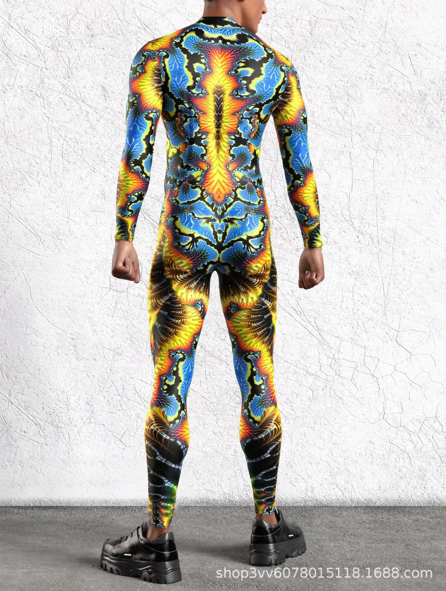 Cooler Rüstungs-Cosplay-Bodysuit Cosplay-Jumpsuit Steampunk-Punk-Kostüm Halloween-Party-Show-Auftritt Herren Zentai-Anzug 2026 – Detail 23
