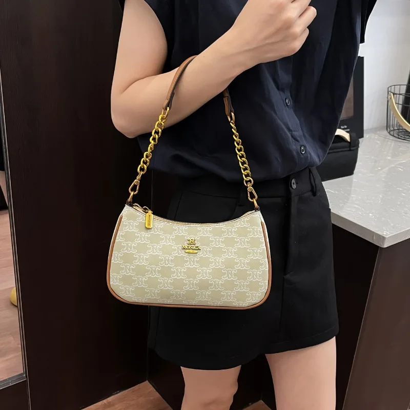 

Classic Elegant Leather Messenger Bag For Women By Luxury Brand Famous Designer Shoulder Handbag Fashion Accessory