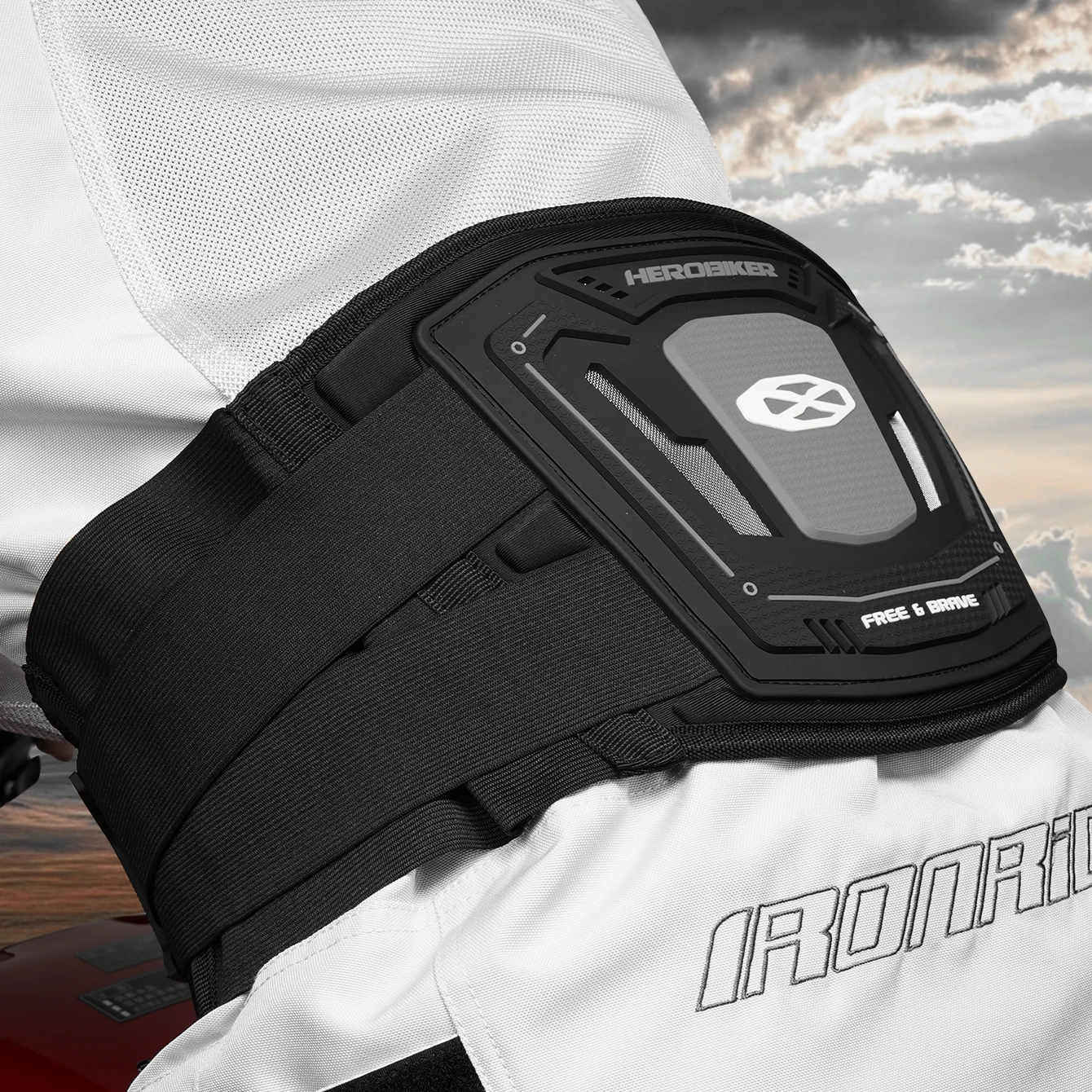 Adjustable Motorcycle Waist Protector Moto Waist Belly Motocross Guard Cycling Protection Belt Riding Protective Accessories