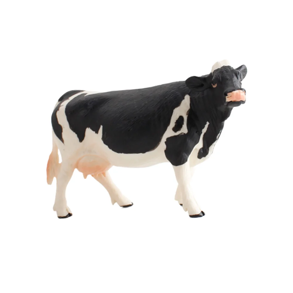 Cow Toy Desktop Decor Poultry Simulation Animal Model Creative Ornament Decoration