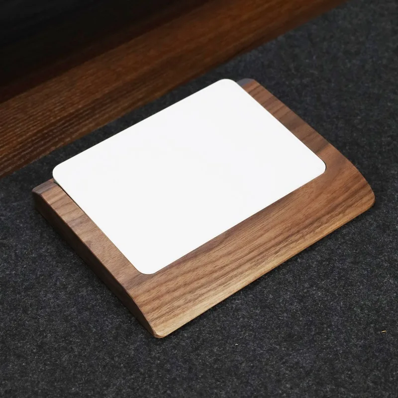 Black Walnut Touchpad Base Bracket Custom Miaokong Board Hand Support  Ergonomics Anti Slip and Comfortable Palm Rest Design