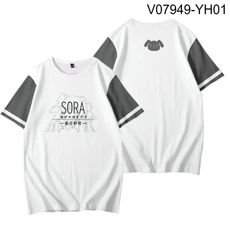 

Yosuga no Sora 3D Printing T-shirt Summer Fashion Round Neck Short Sleeve Popular Japanese Game Streetwear Plus Size