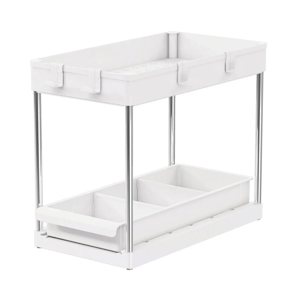

2 Tier Sink Organizer with Drawer White