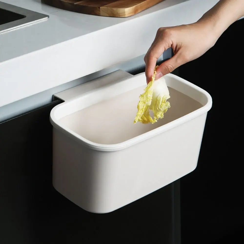 Multi-Purpose Door Hanging Kitchen Trash Can No Punching Sp…