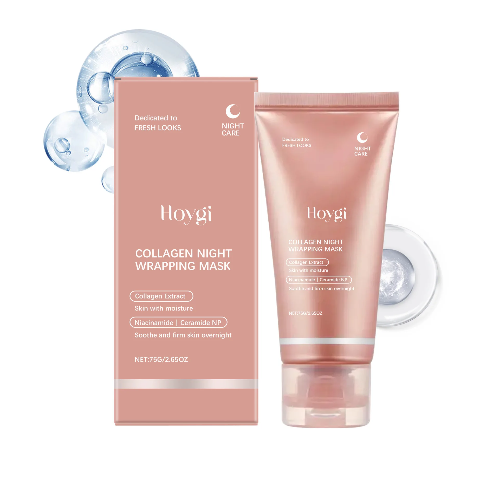 HOYGI Collagen Peel-Off Mask Exfoliating & Hydrating Blackhead Remover Nourishing for All Skin Pre-Party Glow