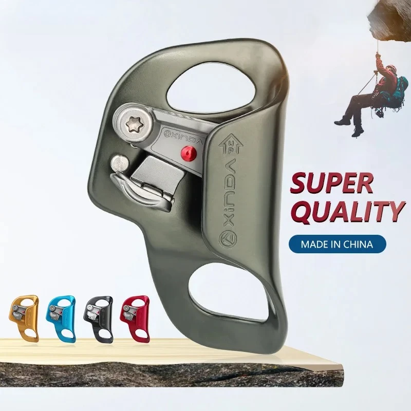 

Outdoor Camping Rock Climbing Chest Ascender Safety Rope Ascending Anti Fall Off Survival Foldable Trigger Equipment