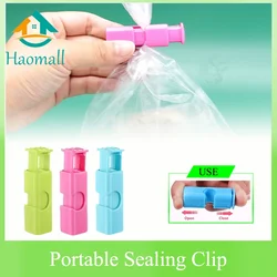 Protable Sealing Bag Clip Reusable Fresh Food Storage Tools Plastic Sealer Clamp Snack Bread Seal Bag Home Kitchen Storage Clips