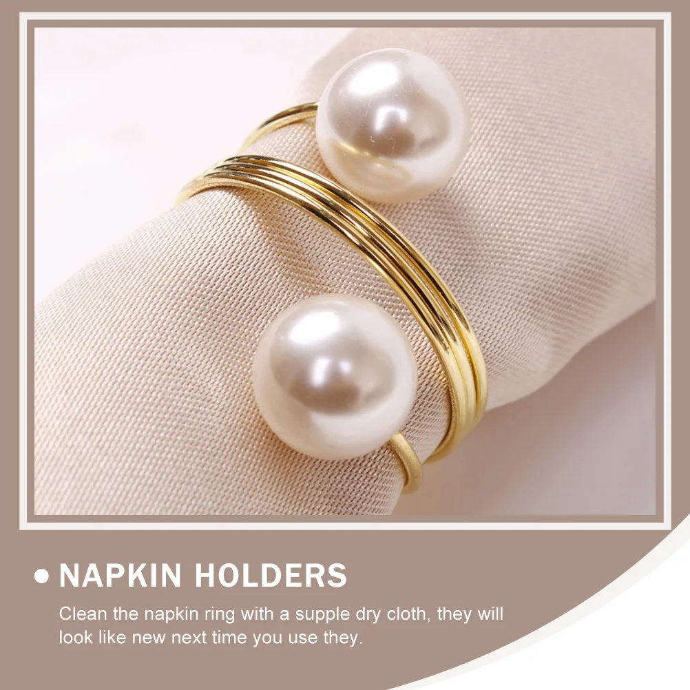 

12Pcs Elegant Serviette Buckles Long Lasting Banquet Dinner Table Decorative Accessories Napkin Rings Napkin Buckles