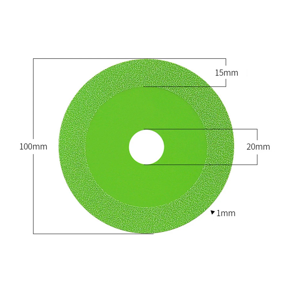 Diamant ultradünne grüne Hartlötenklinge Schneidmesser Keramik Jade Glas Fliesen Weinflasche Schleifen Schneiden Sägeblatt 1/5/10 Stück