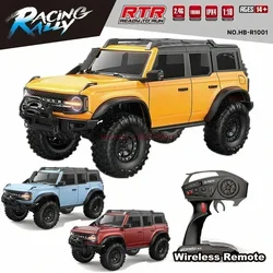 1:10 R1001 Full Scale Huangbo Remote Control Model Car Four-Wheel Drive Simulation Climbing Toy Car High And Low Speed Shifting