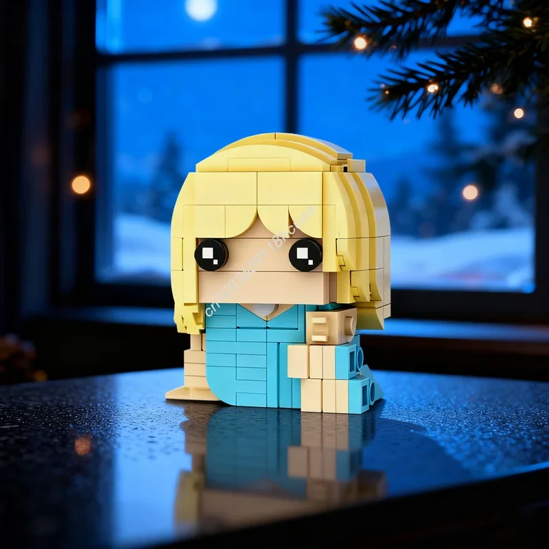 

203 шт. MOC Sabrina Carpenter Brickheadz короткая модель N строительные блоки Рождественский подарок конструкция DIY творческая идея игрушка кирпич