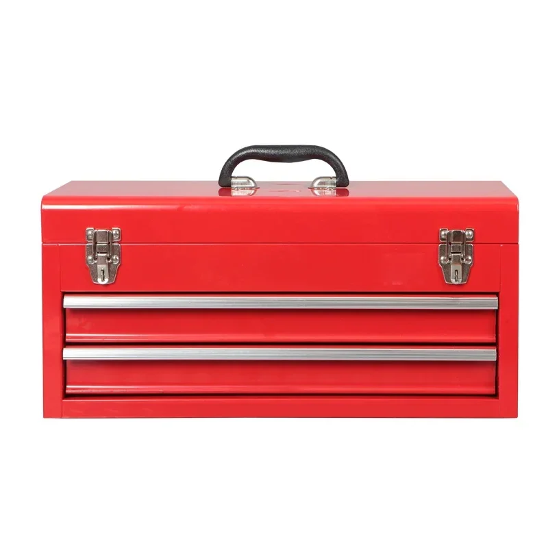 Portable toolbox household set, portable maintenance multifunctional drawer, double-layer combination tool storage box