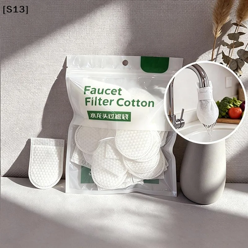 Disposable Faucet Filter Cotton Bag Kit Universal Water Tap Filtration Sock For Kitchen Bathroom Faucet Accessories[Q]Q@