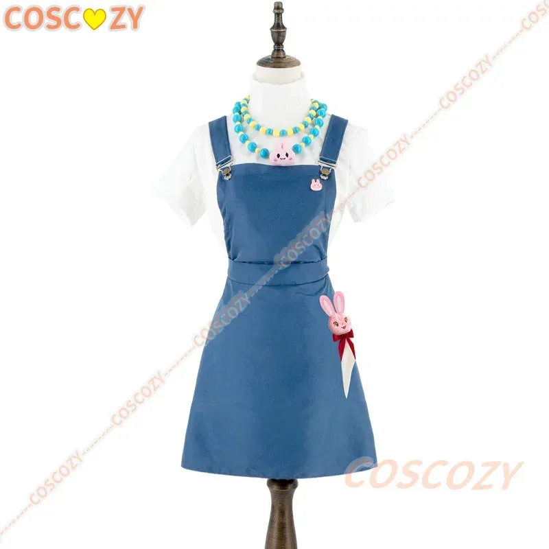 أنيمي الشيطان لعبة لينك انقر تشياو لينغ تأثيري حلي شعر مستعار المرأة فستان جميل خادمة موحدة ملابس هالوين كرنفال حفلة البدلة