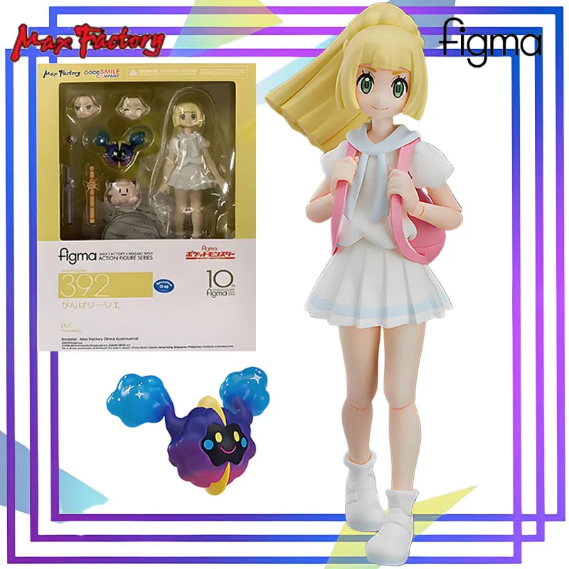 

Max Original Figma Series 《Pokémon Lillie, Go for It!》Аниме Фигурка в сборе Модель игрушки Коллекционная модель Украшения Подарки