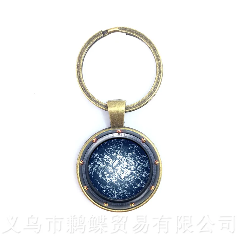 Nebula Space Keychains Astronomy Geek Pendant Sci-fi Science Galaxy Space Glass Dome Keyring Gift For Men Women Child Pendant