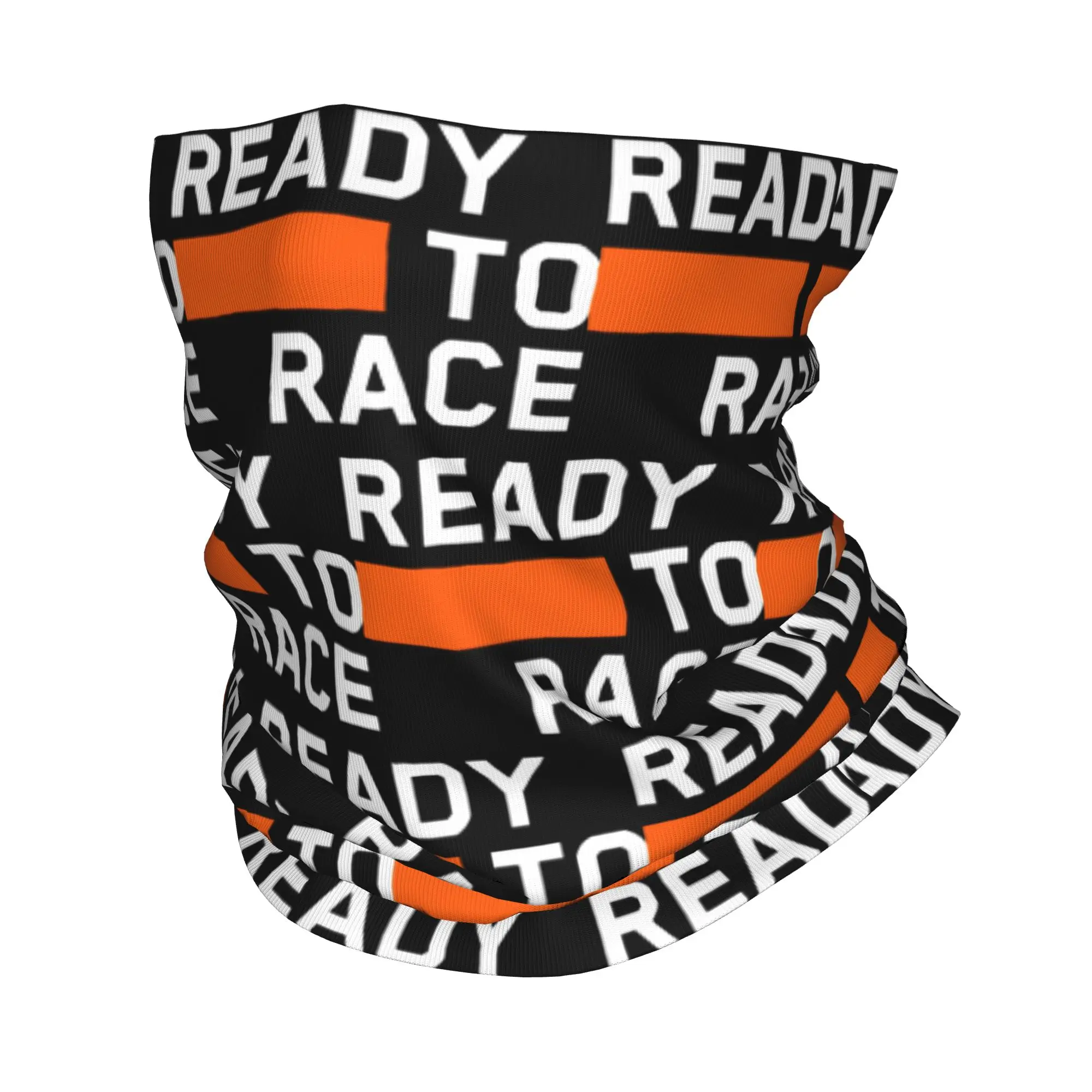 Custom Motors Ready To Race Enduro Cross  Bandana Neck Warmer Women Men Winter Ski Tube Scarf Gaiter Motocross Face Cover