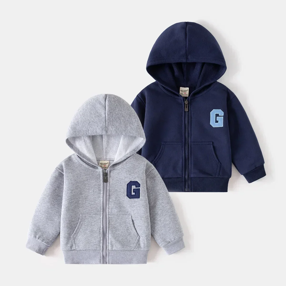 Boys Spring Autumn Fashion Jacket Coat New 2025 Kids Letter Embroidery Zipper Hooded Sport Hoodies Jackets Casual Clothing