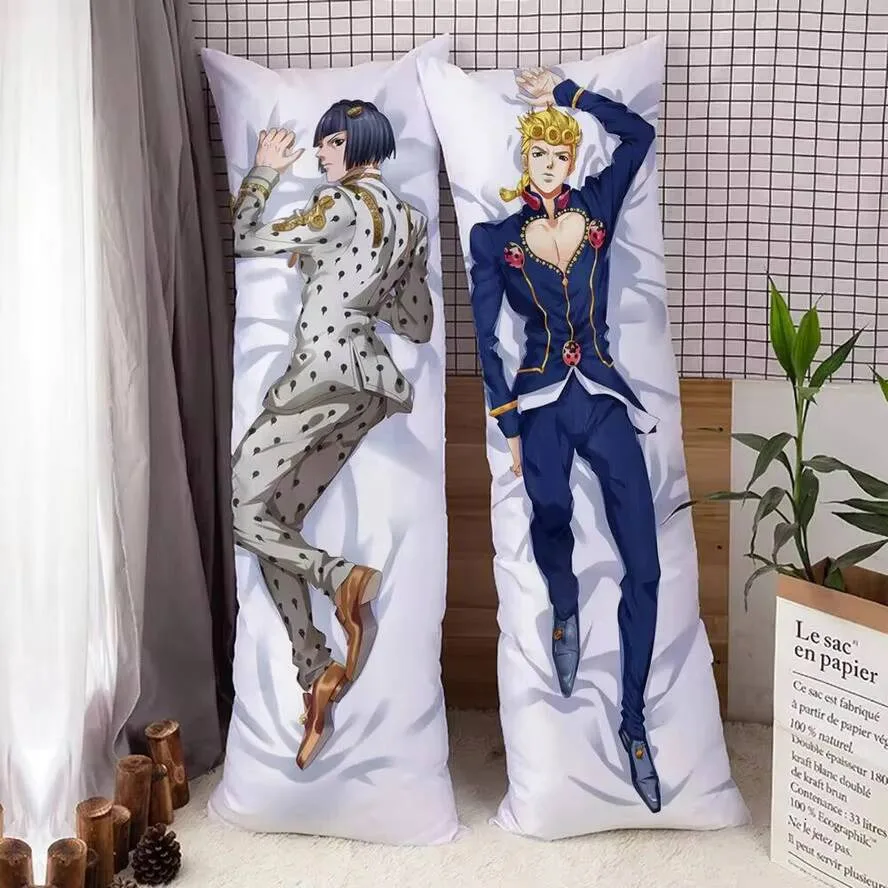 

Giorno и аниме Giovanna Bruno Buccellati Dakimakura Hing двусторонняя наволочка для тела с принтом персиковой кожи 150X50 см и