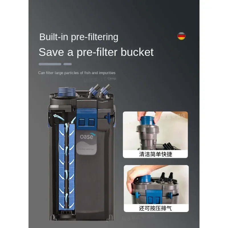 Filter bucket External water purification circulation Three-in-one mechanism Oxygen system Silent large fish tank filter