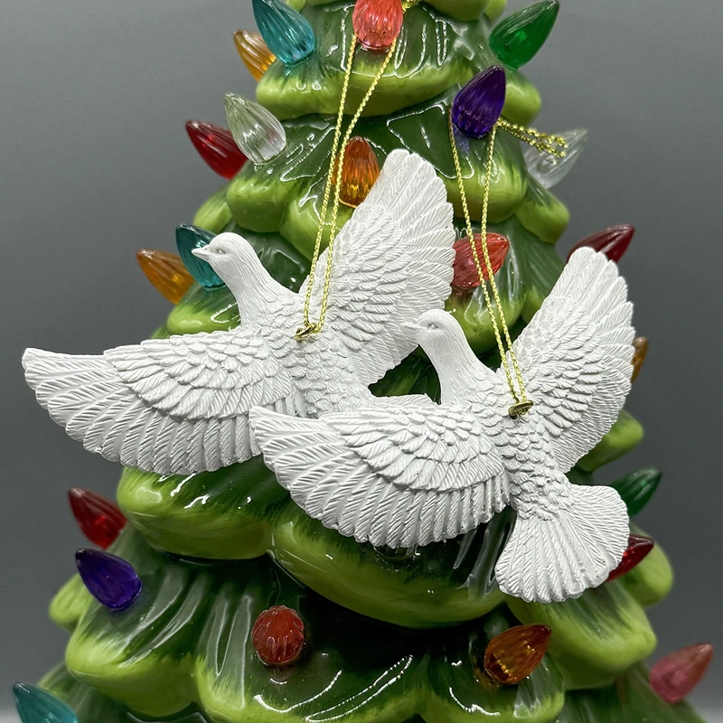 Style Friendship Doves Home Alone Resin Christmas Ornament Doves Christmas Tree Ornaments Best Gift for Someone Special