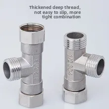 

G1/2 Stainless Steel Thickened Three-way Water Distribution Gas Pipe Water Heater Elbow Water Pipe Joint