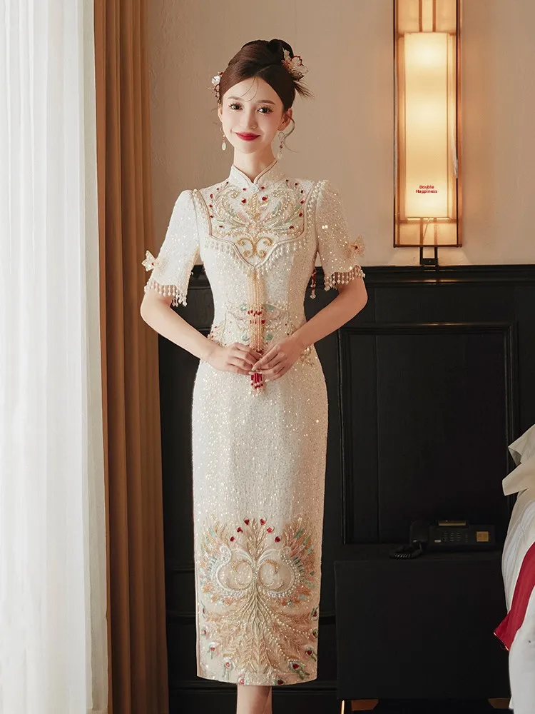 

Improved Young Girl Wedding Dr Summer 2025 Ele Bride ort Size Small Marriage Engagement Ceremony Dr