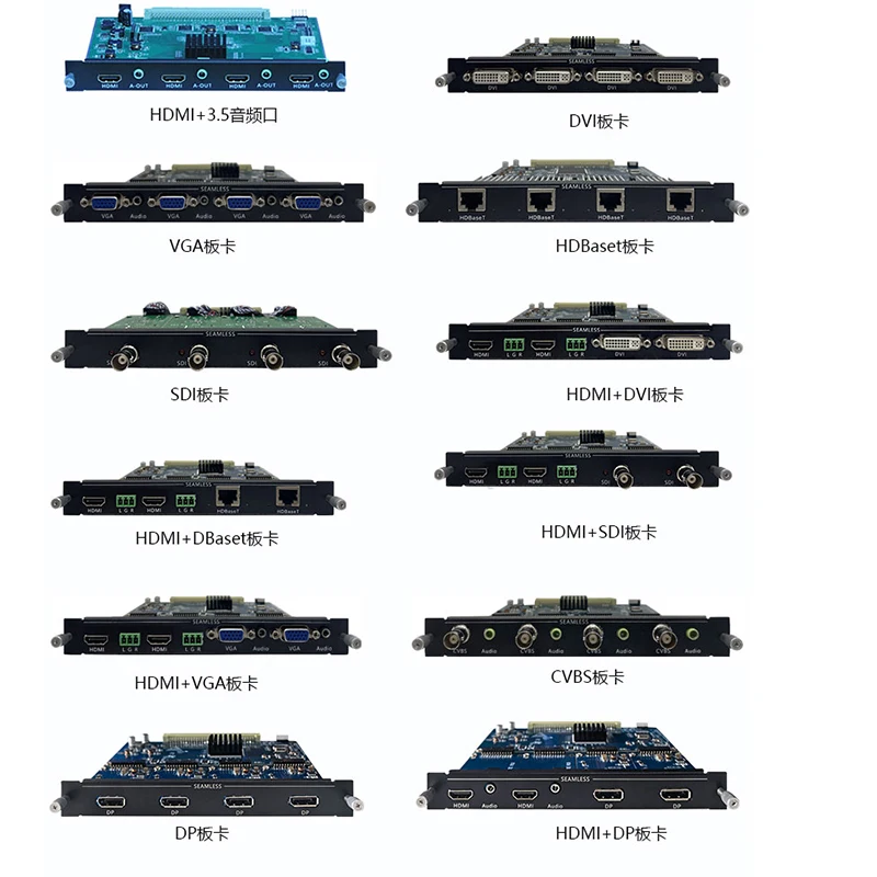 4x4 8x12 16X16 audio video seamless matrix Switch HDBaseT   Video Wall Controller Support APP pc software Control  no delay