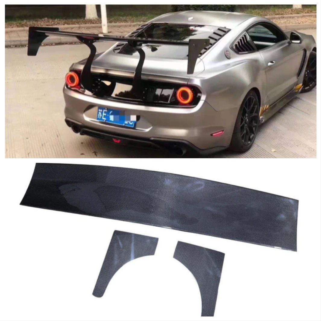 Kofferbak Spoiler Wing Voor Ford Mustang Coupe Gt V8 V6 2015 - 2020 Robot Kofferbak Boot Lip Wing spoiler Carbon Fiber/Frp