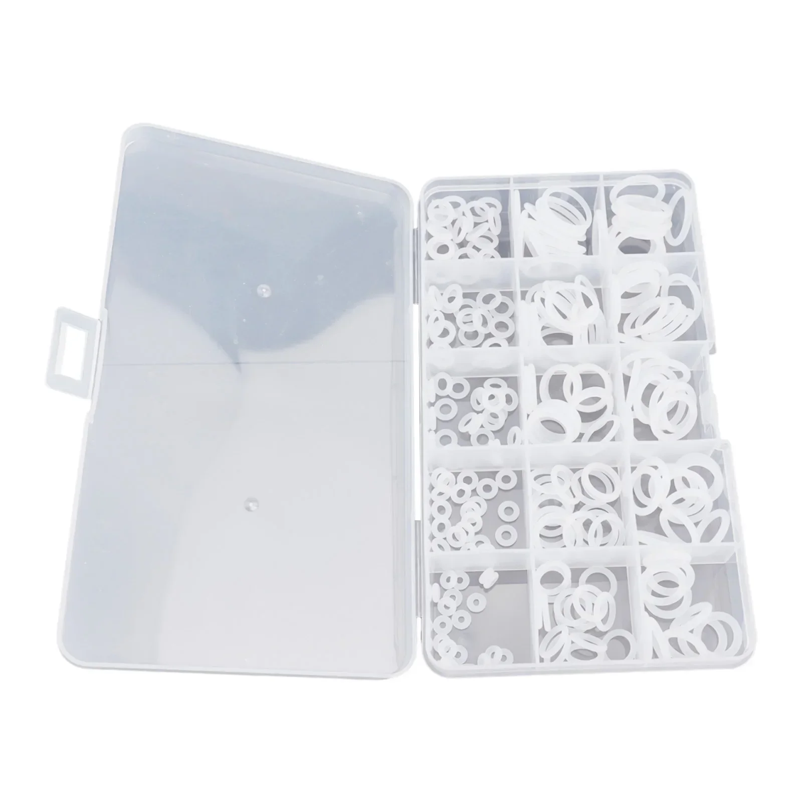 Multi Purpose White Silicone Rubber ORing Assortment Kit 225pcs Metric Sealing Gasket Set For Various Applications