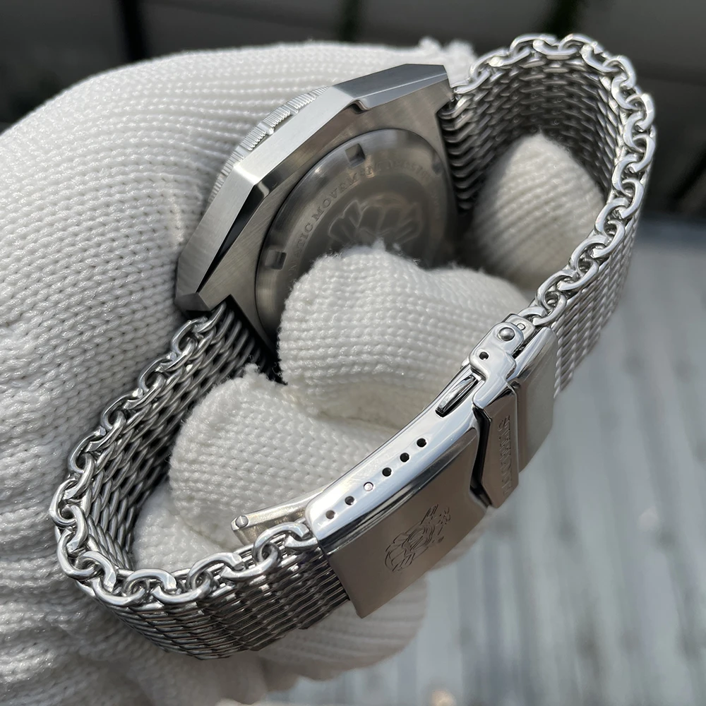 Reloj de buceo STEELDIVE para hombre, reloj de pulsera mecánico automático militar, 20bar, resistente al agua, BGW-9, zafiro luminoso, bisel de cerámica NH35